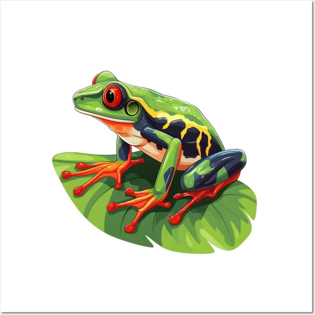 Red Eyed Tree Frog Wall Art by zooleisurelife